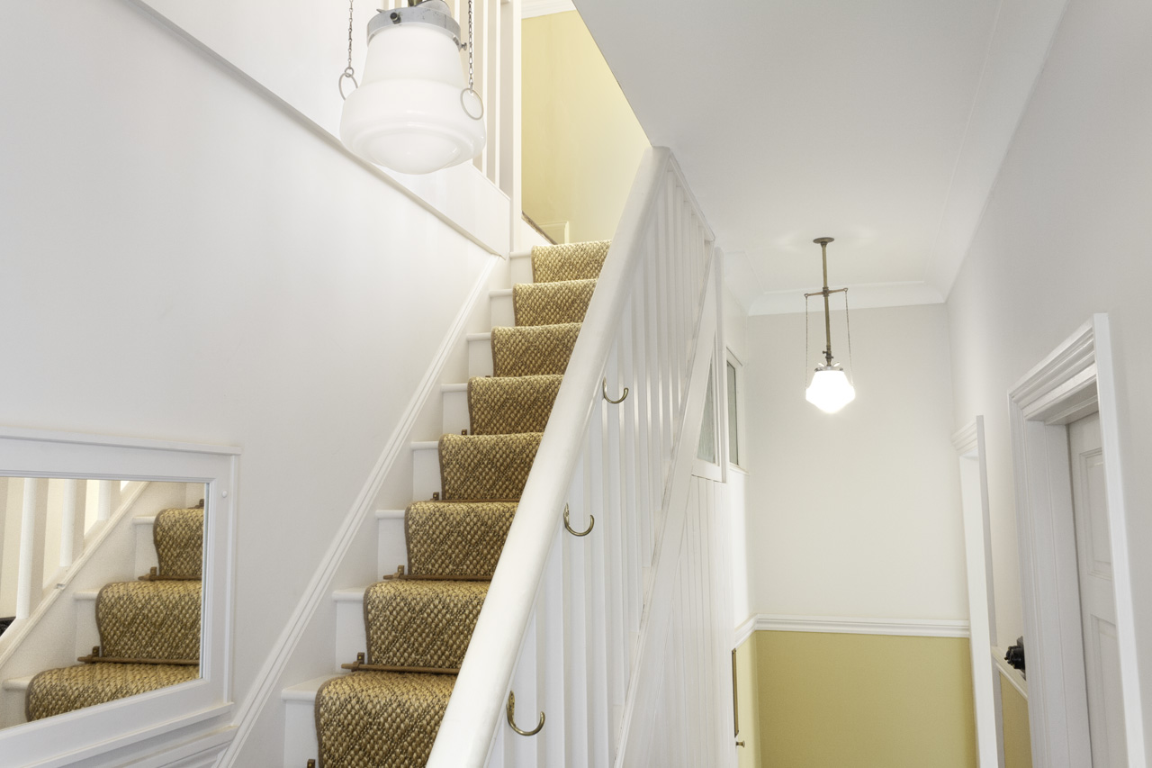 stairs with sisal runner